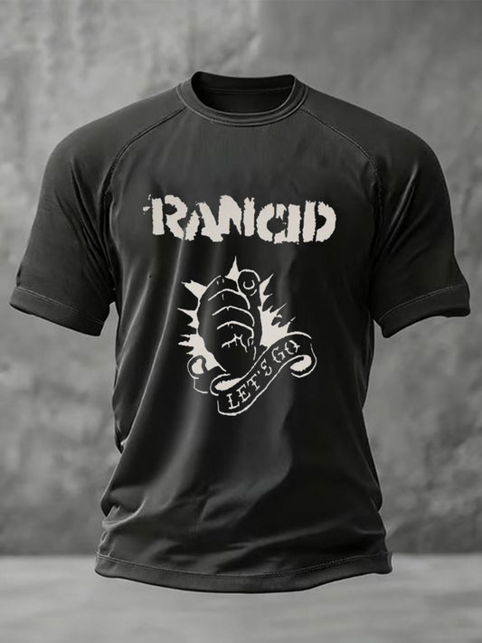 Men's Rancid Printed Casual short sleeves t-shirt