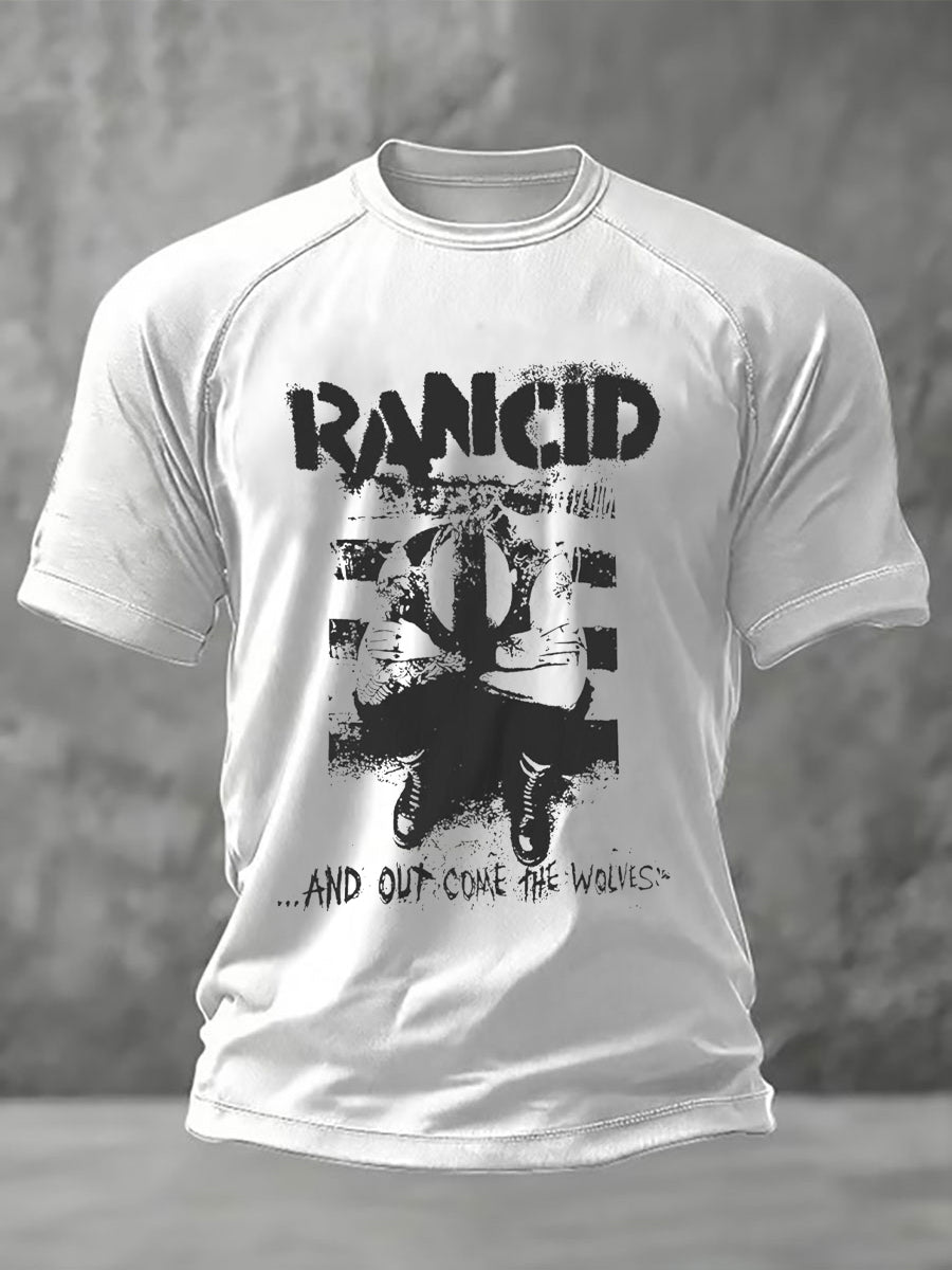 Men's Rancid Printed Casual short sleeves t-shirt