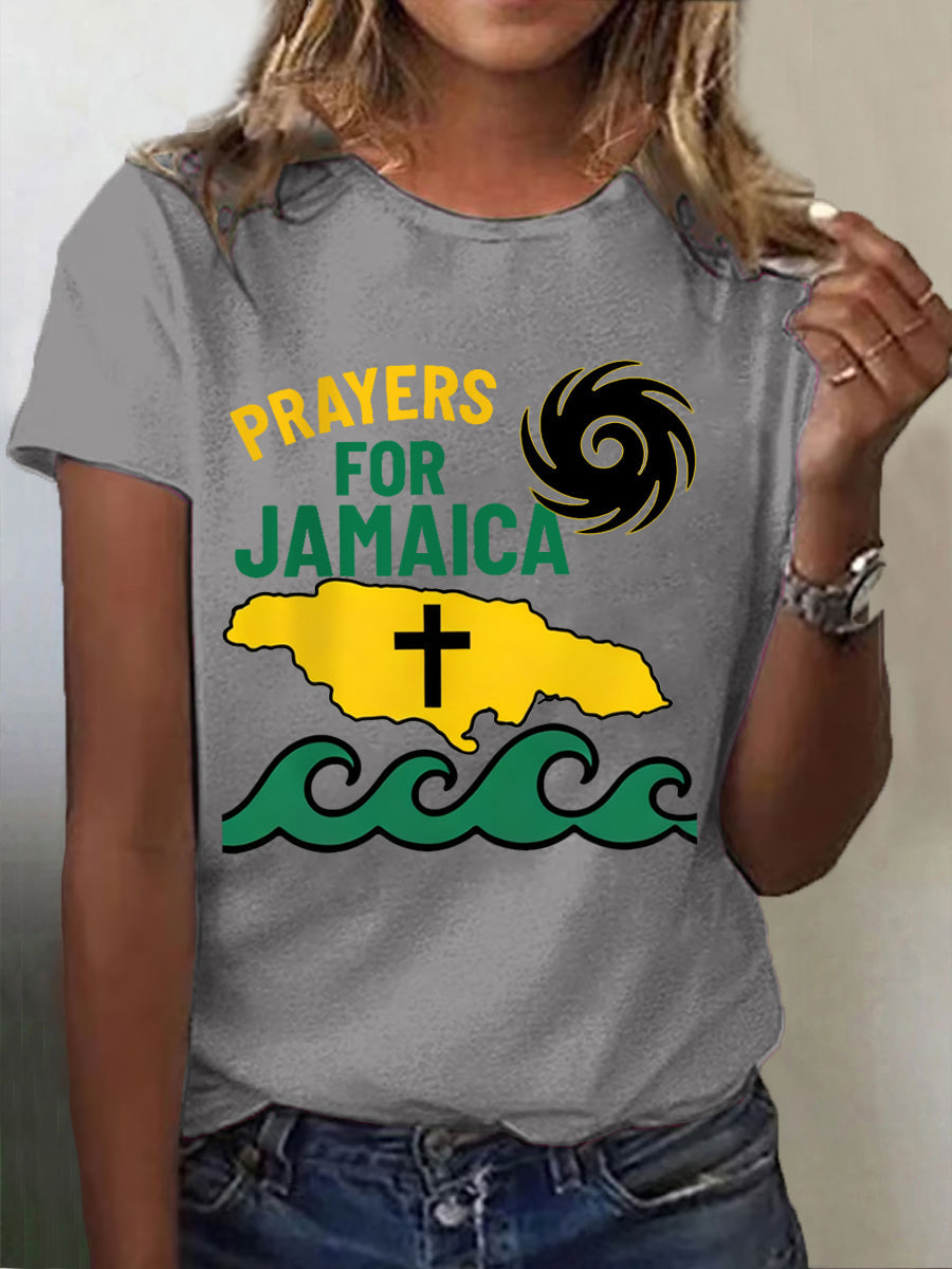 Women's Hurricane Melissa Jamaica Stronger Than The Storm Pray For Jamaica Tee