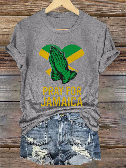 Women's Hurricane Melissa Jamaica Stronger Than The Storm Pray For Jamaica Tee