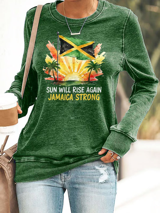 Women's Hurricane Melissa Jamaica Strong Sweatshirt