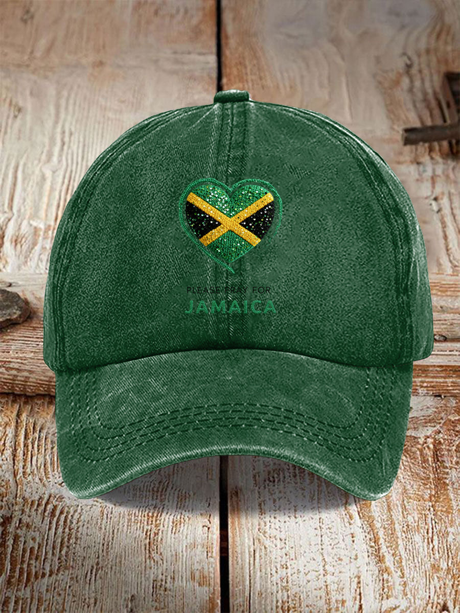 Pray for Jamaica Retro Baseball Cap