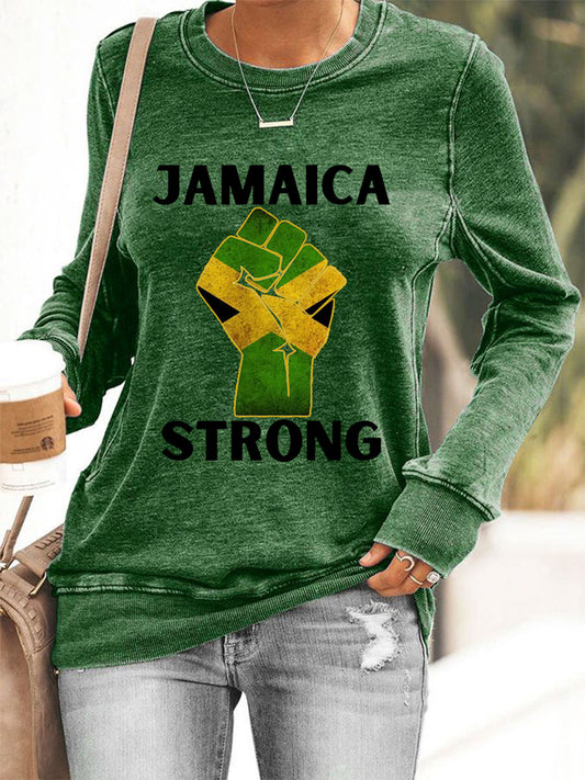 Women's Hurricane Melissa Jamaica Strong Sweatshirt