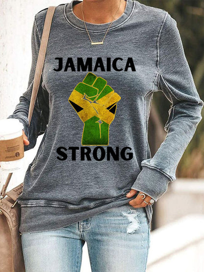 Women's Hurricane Melissa Jamaica Strong Sweatshirt