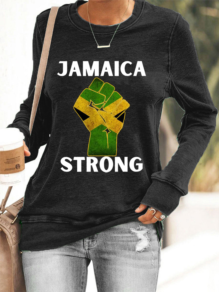 Women's Hurricane Melissa Jamaica Strong Sweatshirt