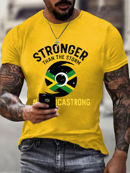 Men's Hurricane Melissa Jamaica Stronger Than The Storm Pray For Jamaica Tee