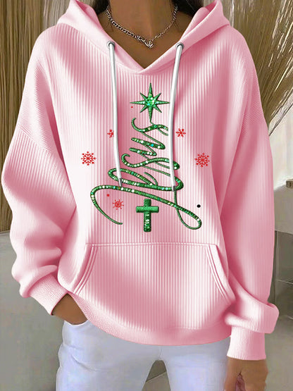 Women's Jesus Chriatmas Tree Hoodie