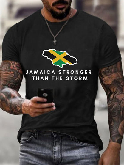 Men's Hurricane Melissa Jamaica Stronger Than The Storm Pray For Jamaica Tee