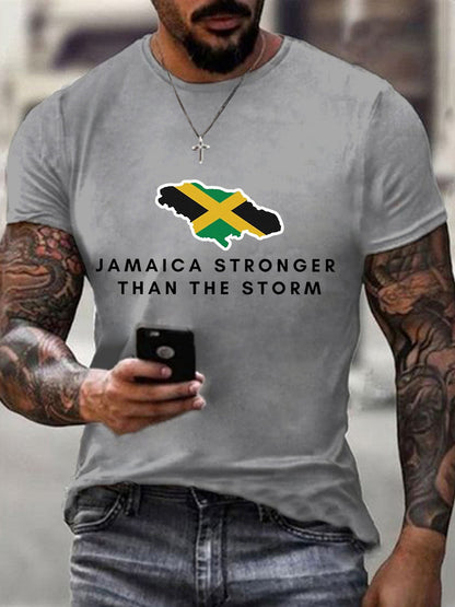 Men's Hurricane Melissa Jamaica Stronger Than The Storm Pray For Jamaica Tee