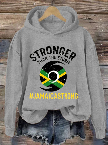 Women's Hurricane Melissa Jamaica Stronger Than The Storm Pray For Jamaica Hoodie