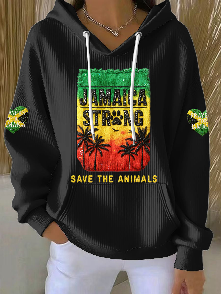 Retro Jamaican-Style Animal Rescue Hoodie