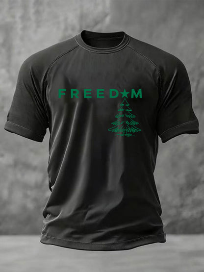 Men's Freedom to Say Merry Christmas Short Sleeve T-shirt