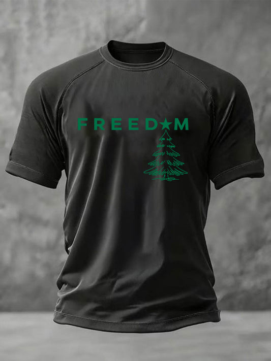 Men's Freedom to Say Merry Christmas Short Sleeve T-shirt