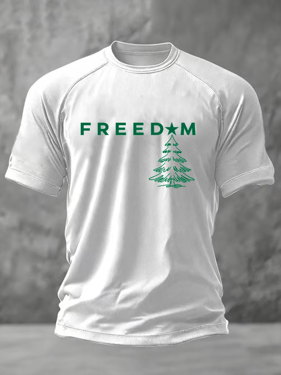 Men's Freedom to Say Merry Christmas Short Sleeve T-shirt
