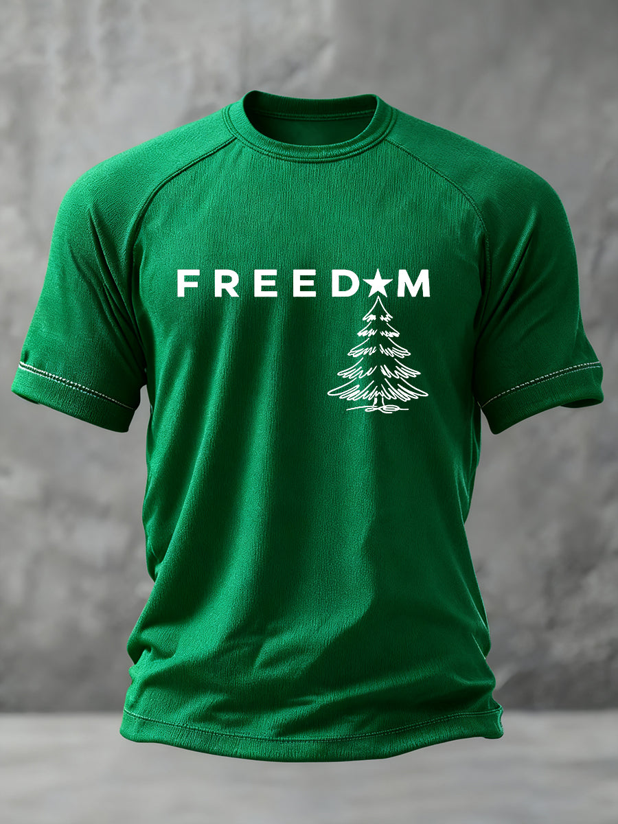 Men's Freedom to Say Merry Christmas Short Sleeve T-shirt