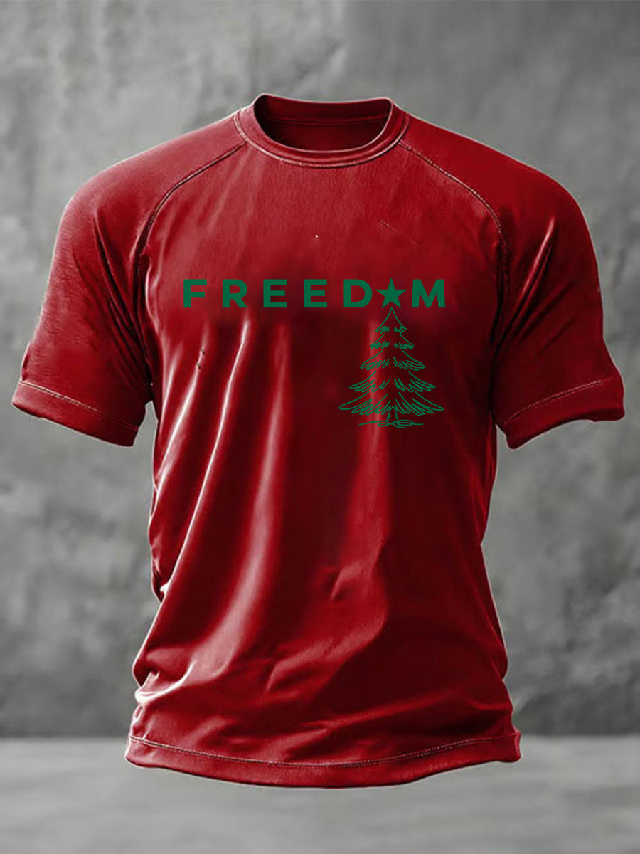 Men's Freedom to Say Merry Christmas Short Sleeve T-shirt