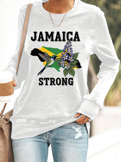 Women's Hurricane Melissa Jamaica Strong Sweatshirt