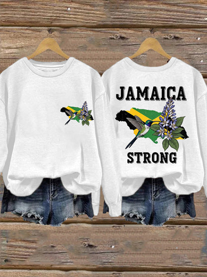 Women's Hurricane Melissa Jamaica Strong Sweatshirt