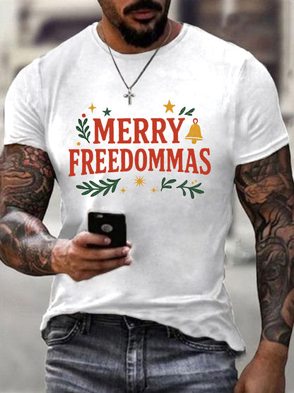 Men's Freedom to Say Merry Christmas Short Sleeve T-shirt