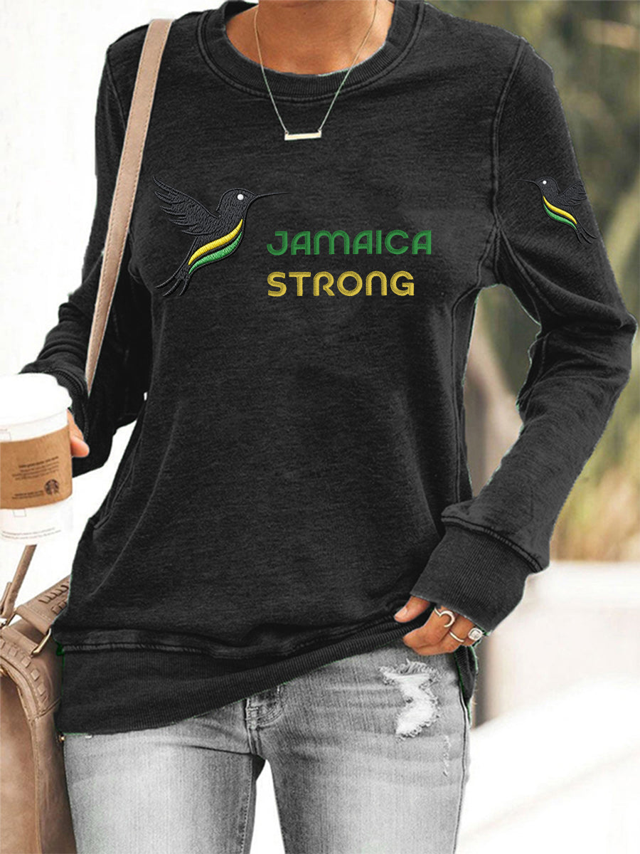 Women's  Hurricane Melissa Jamaica Strong Sweatshirt