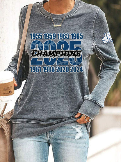 Women's Baseball World Series Still Champions 2025 Print Casual Sweatshirt