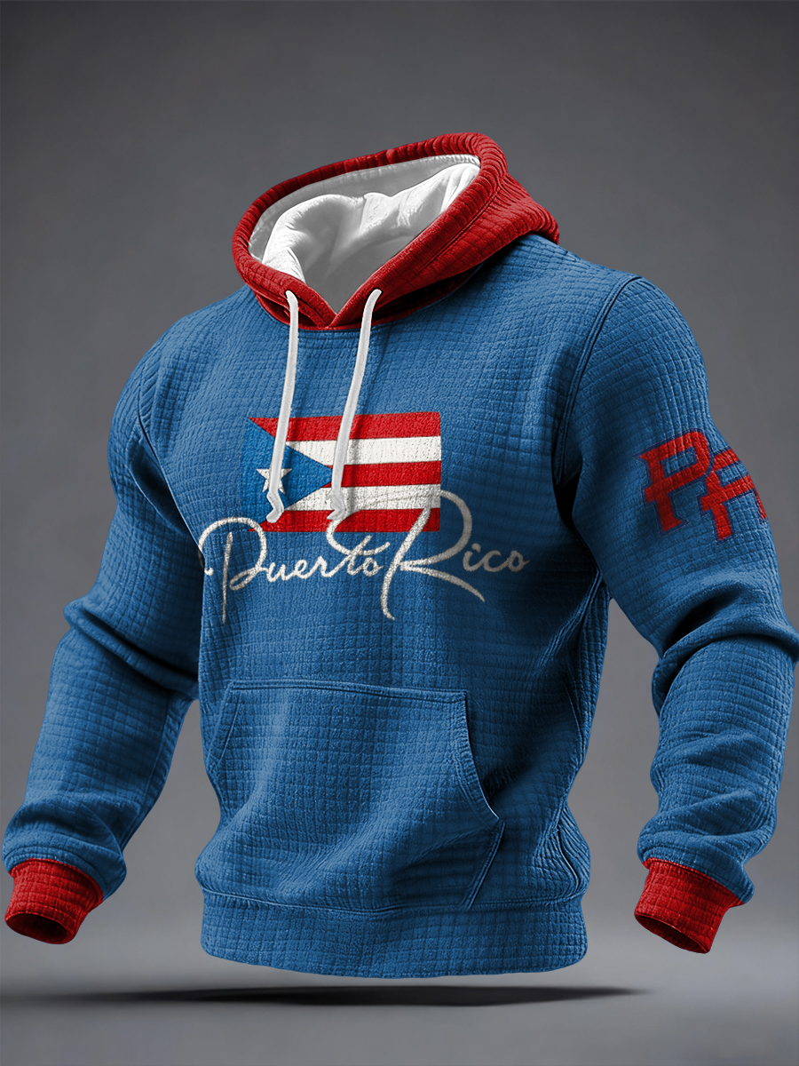 Men's Puerto Rico Printed Hoodie