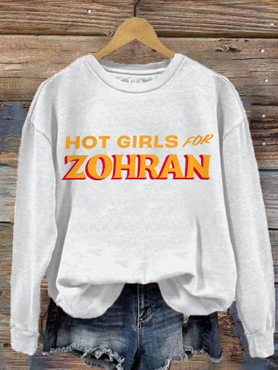 Women's Zohran for NYC New York Mayor Printed Sweatshirt