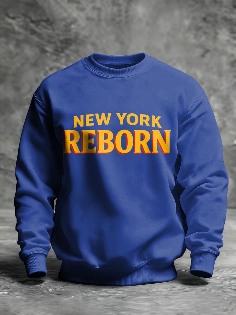 Men's Zohran for NYC New York Mayor Printed Crew Neck Sweatshirt