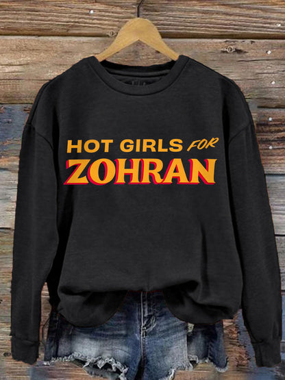Women's Zohran for NYC New York Mayor Printed Sweatshirt