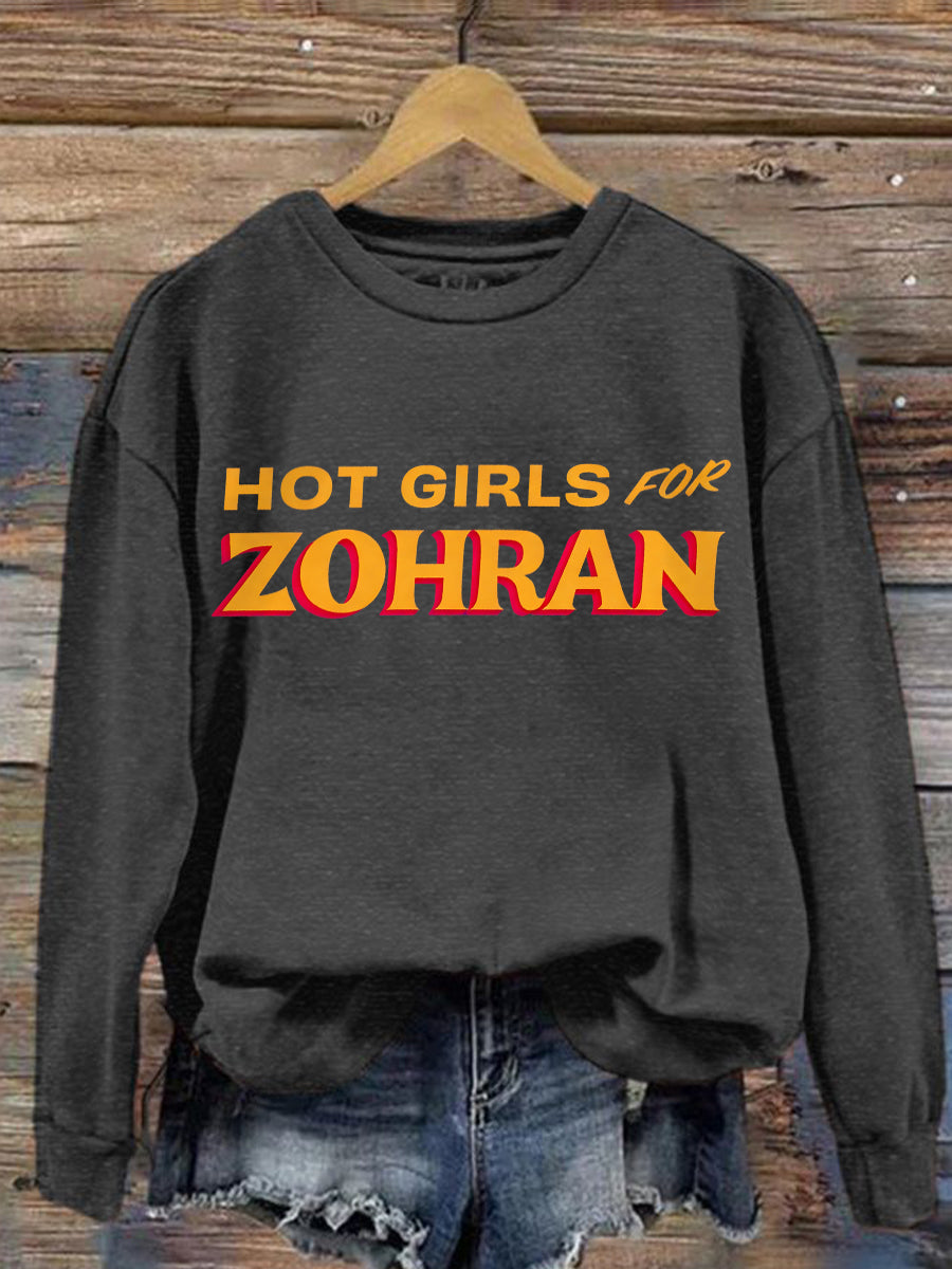 Women's Zohran for NYC New York Mayor Printed Sweatshirt