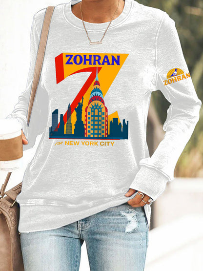 Women's Zohran for NYC New York Mayor Printed Top