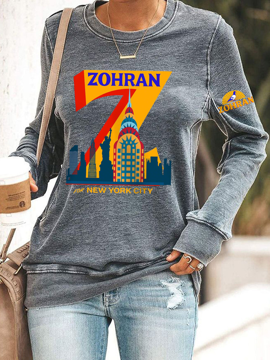 Women's Zohran for NYC New York Mayor Printed Top