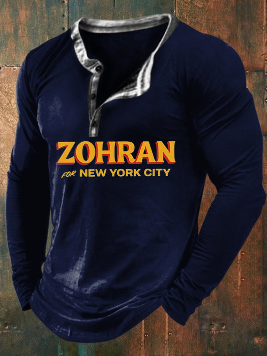 Men's  Retro Mayor Mamdani Sports Polo Shirt