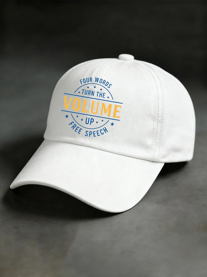 Unisex Turn the Volume Up Print Hat