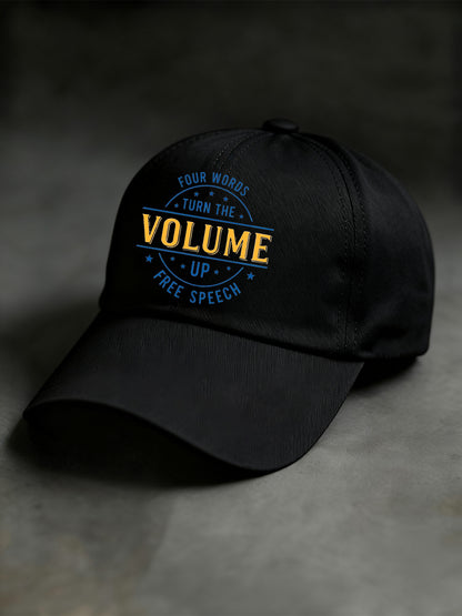 Unisex Turn the Volume Up Print Hat