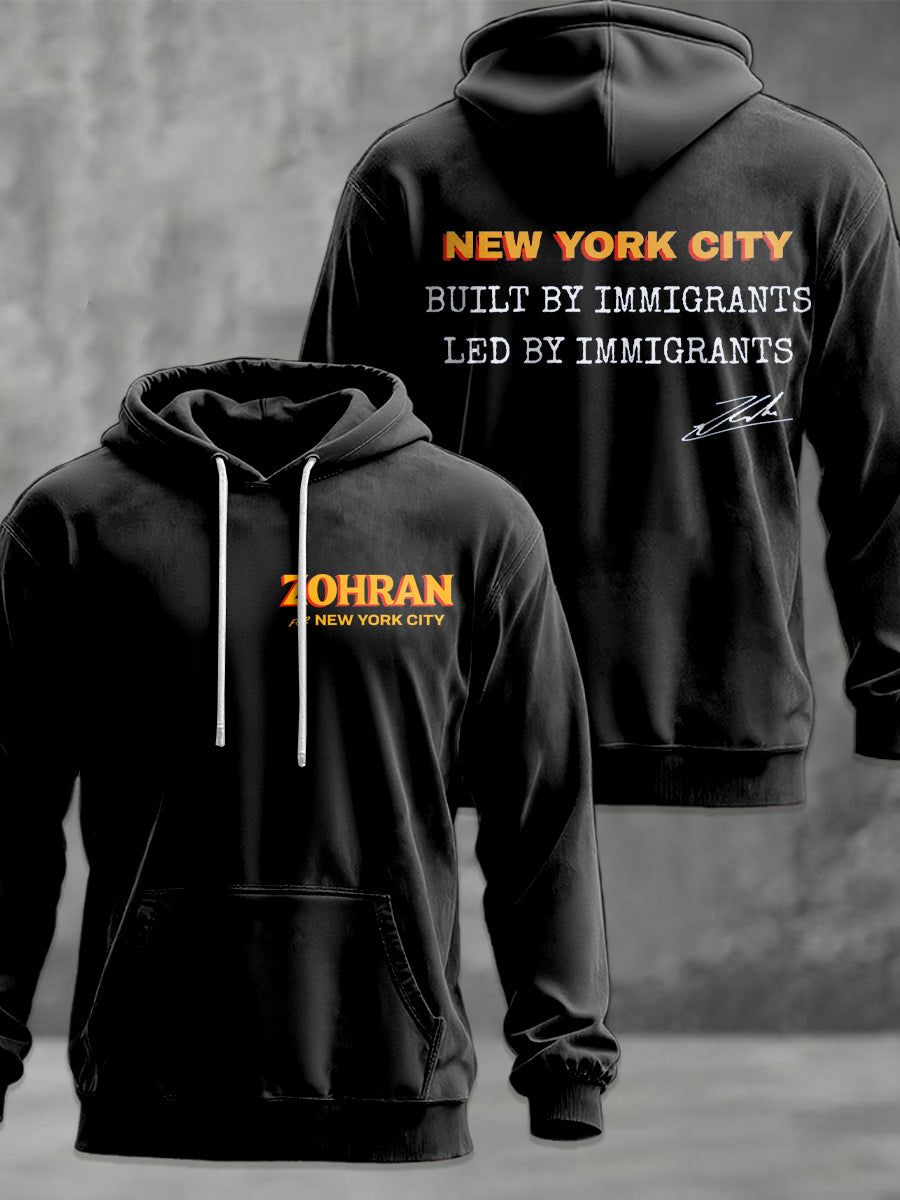 Men's Zohran Mamdani NYC Printed Standard Fit Hoodie
