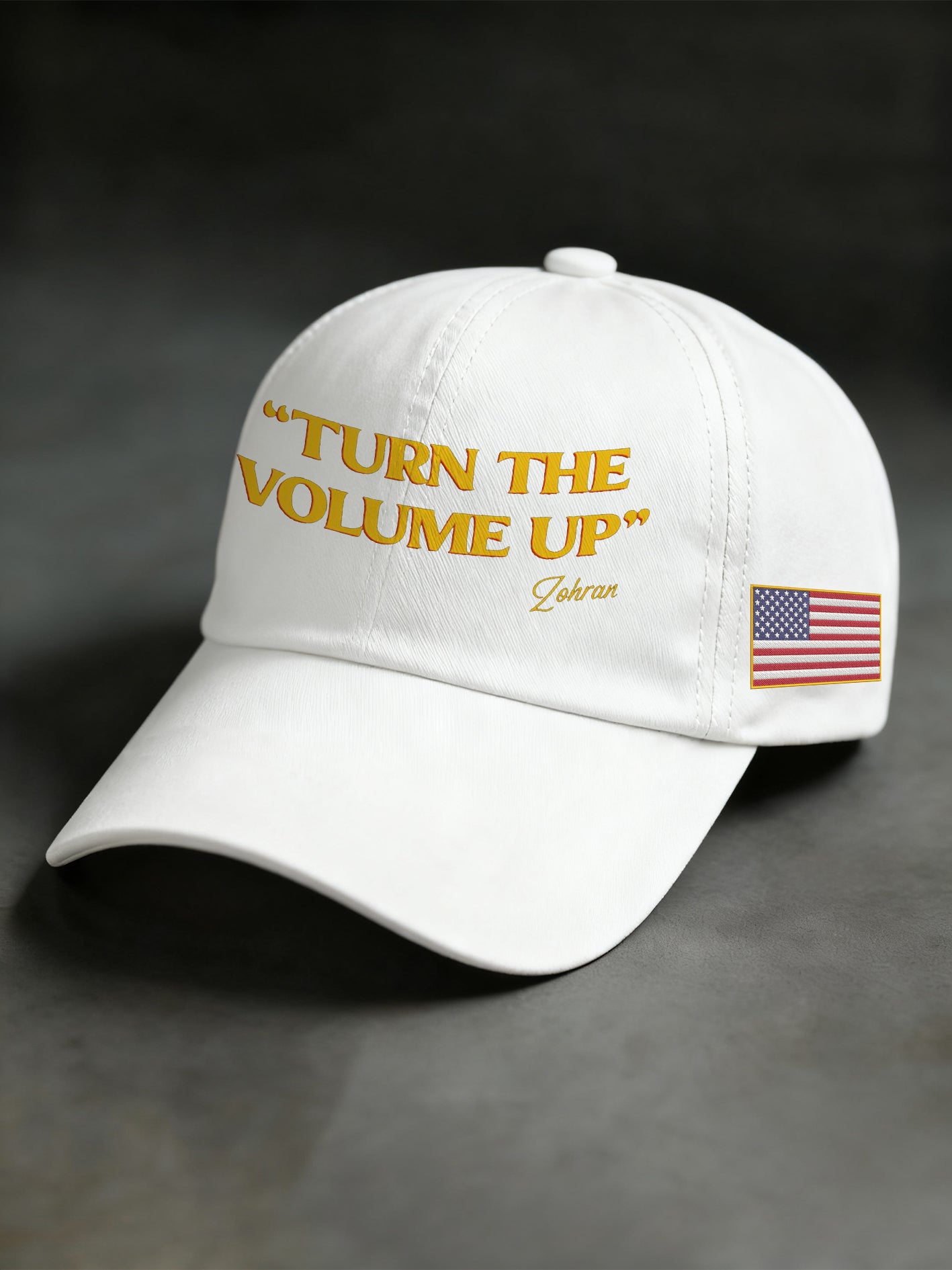 Unisex Turn the Volume Up Print Hat