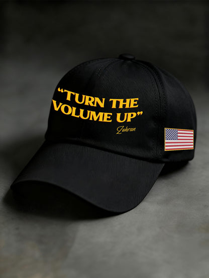 Unisex Turn the Volume Up Print Hat