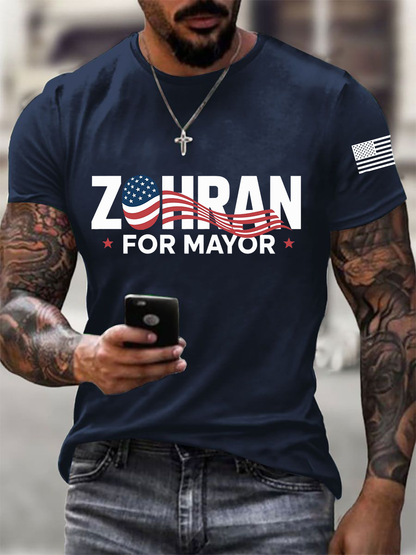 Men's Zohran For Mayor Short-sleeved T-shirt