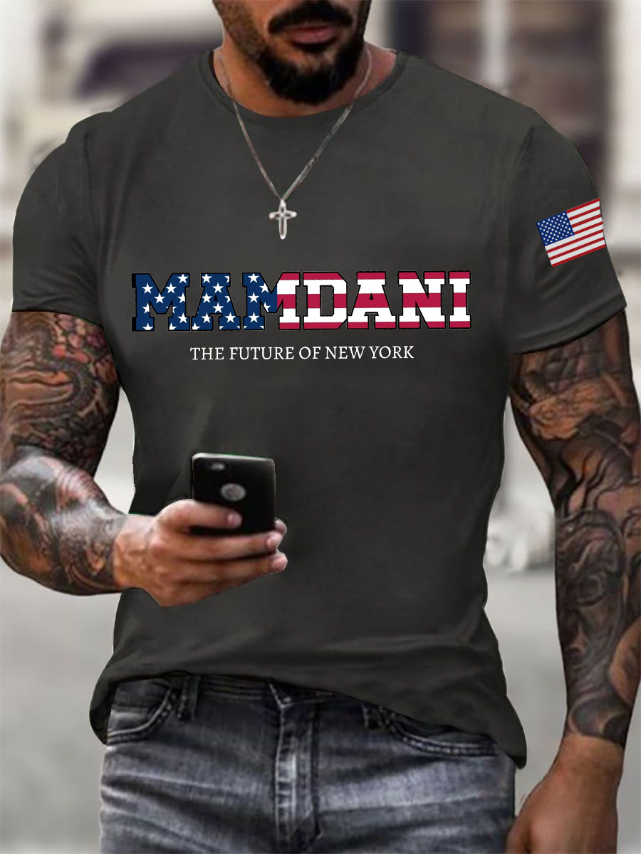 Men's Mamdani The Future Of New York Short-sleeved T-shirt