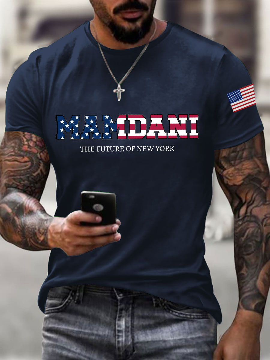 Men's Mamdani The Future Of New York Short-sleeved T-shirt