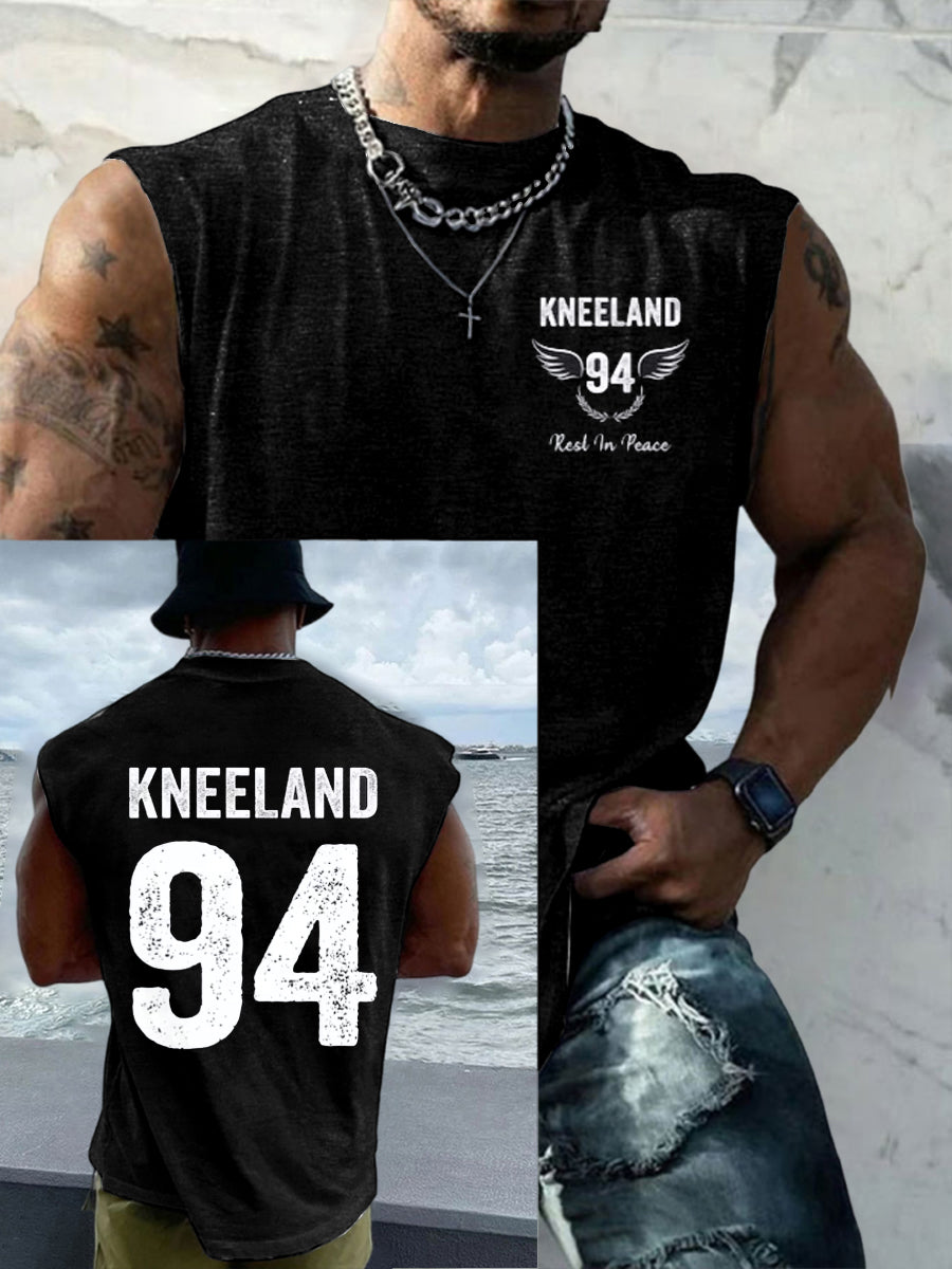 Men's Casual Marshawn Kneeland Printed Tank Top