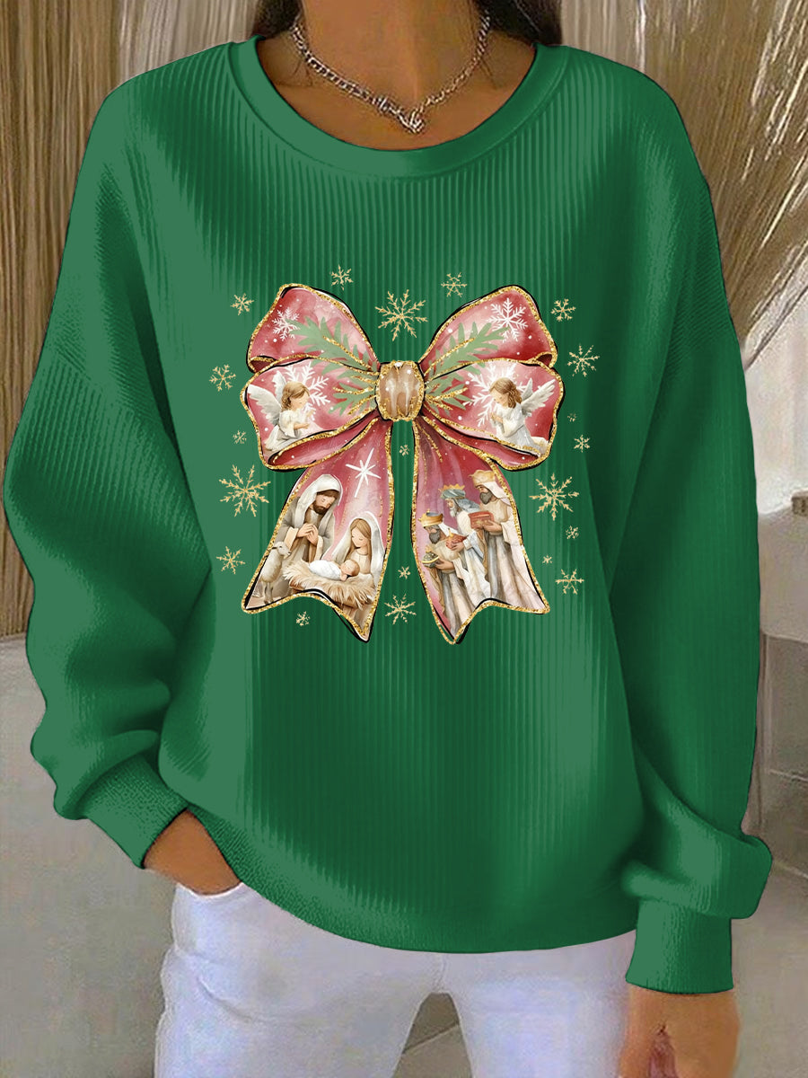 Women's Christmas Print Casual Sweatshirt