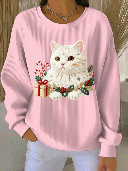 Women's Christmas Print Casual Sweatshirt