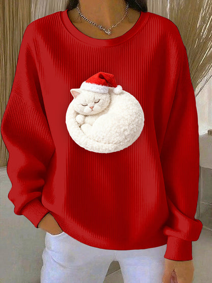 Women's Christmas Print Casual Sweatshirt