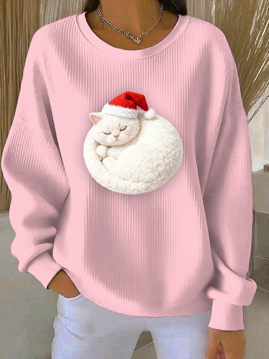 Women's Christmas Print Casual Sweatshirt