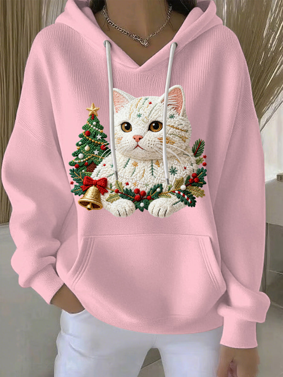 Women's Christmas Print Casual Hoodie