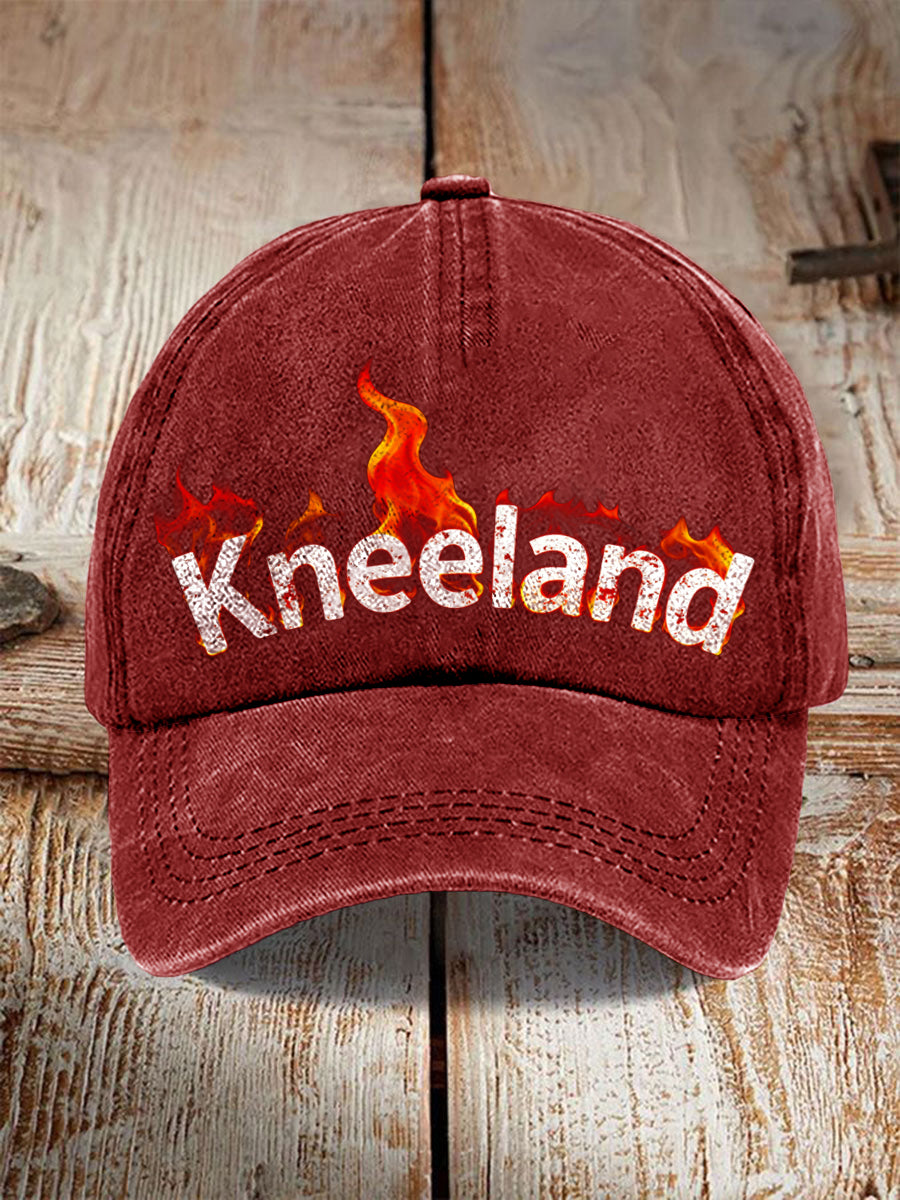 Red Marshawn Kneeland Creative Print Hat