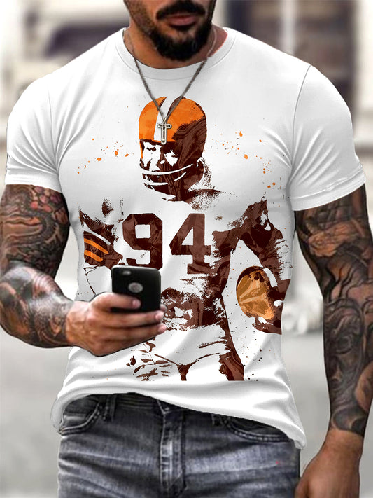 Men's White American Football Marshawn Kneeland T-Shirt