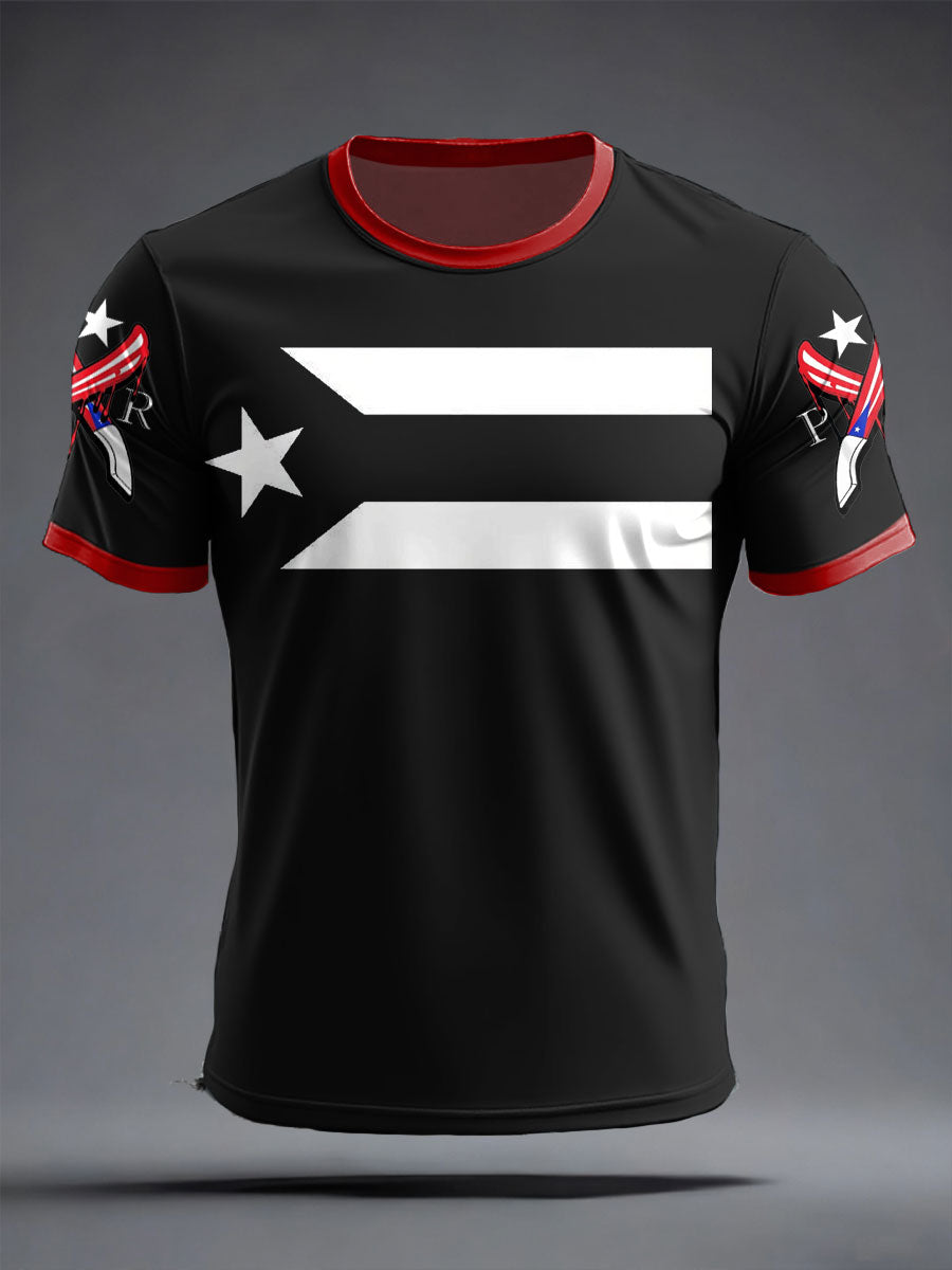 Men's Puerto Rico Art Printed T-shirt